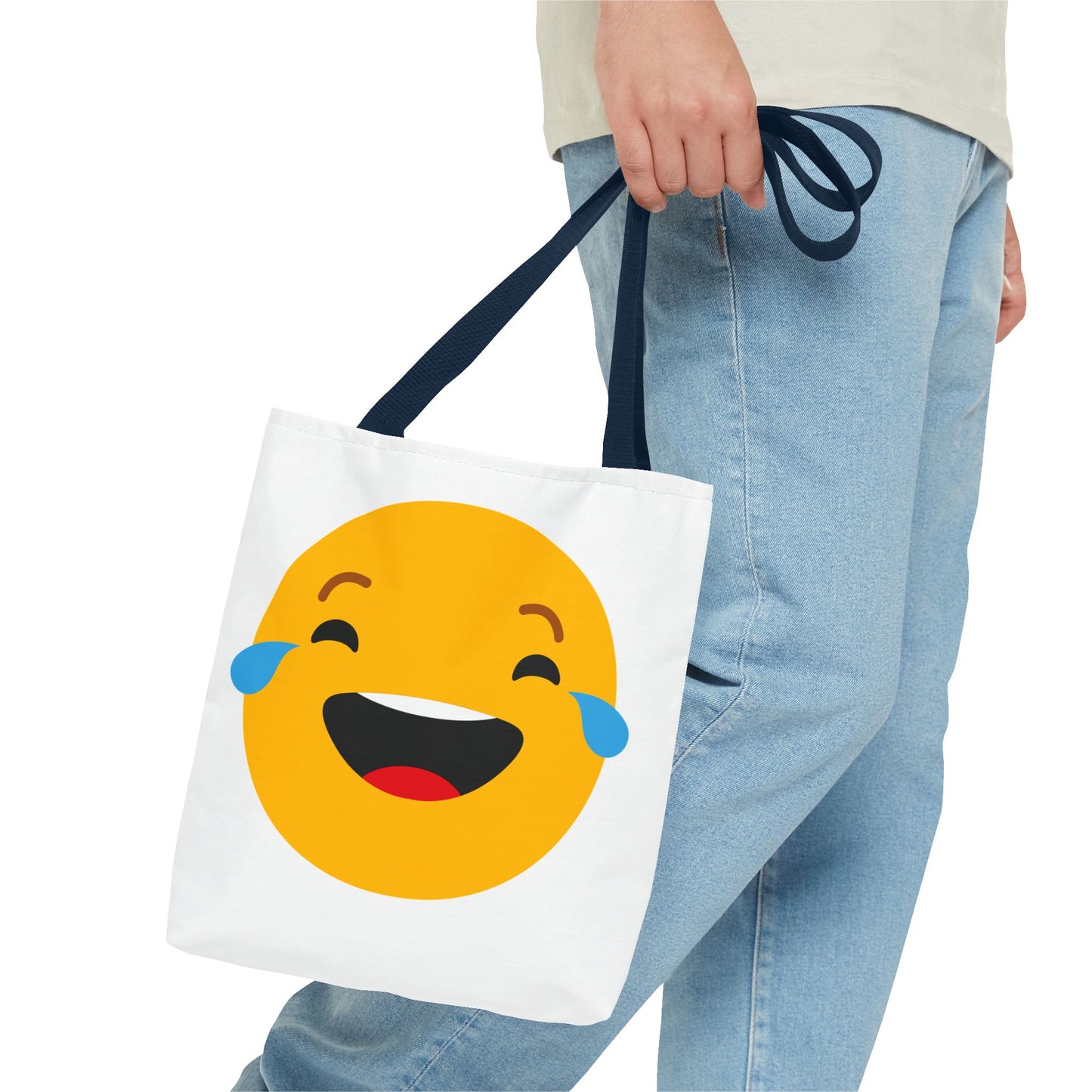 Funny Emoji Tote Bag - Smiling & Laughing Faces