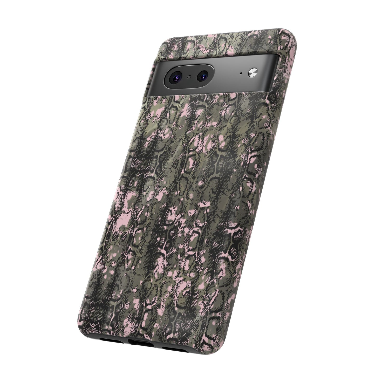 Camo Snake Pattern Phone Case – Rugged Protection Meets Bold Style  Turn heads while protecting your phone with this fierce camo snake pattern case—where urban edge meets outdoor grit.