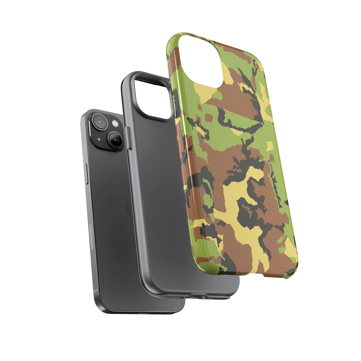 Camo Tough Phone Case - Durable Military Style Cover for Adventure Lovers