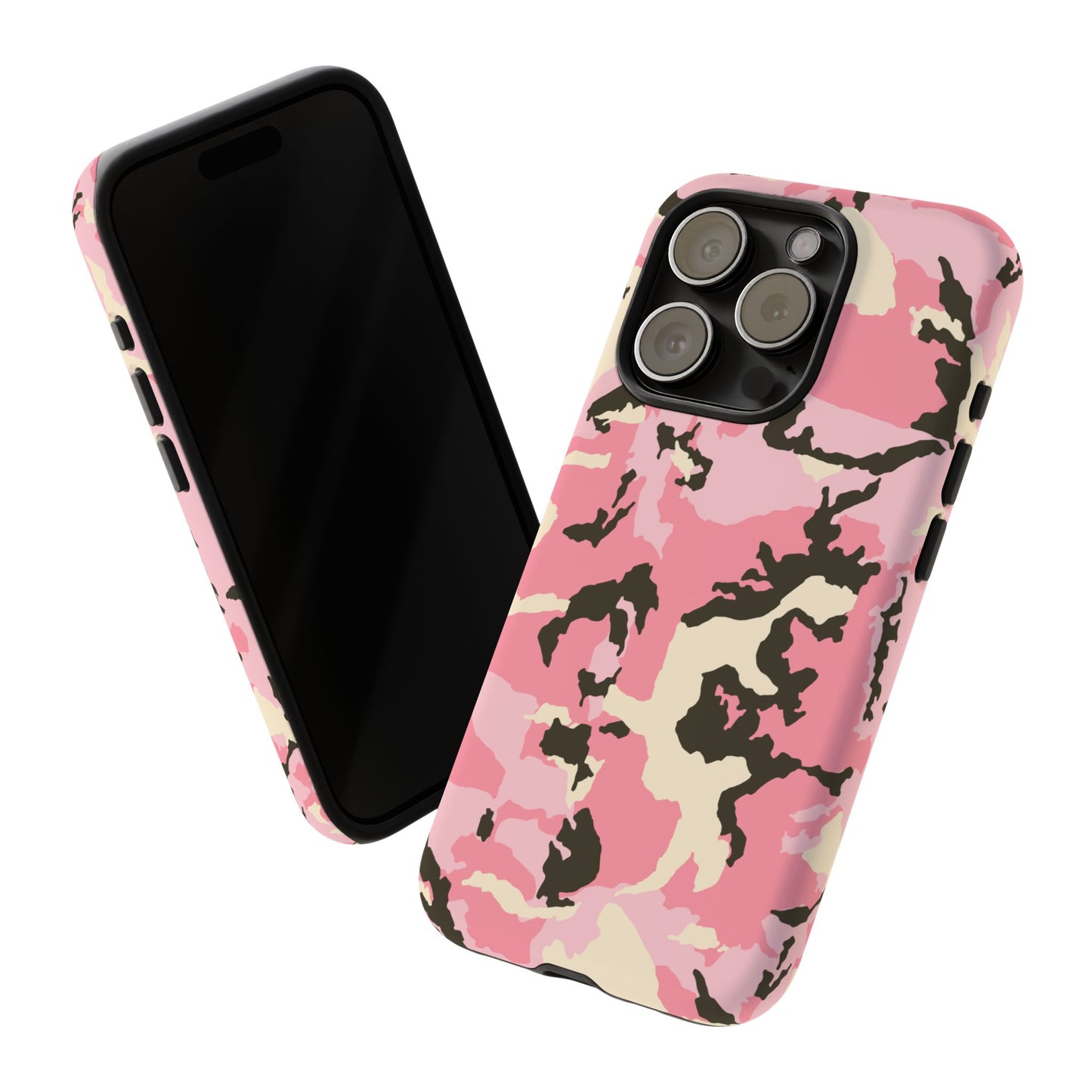 Stylish Pink Camouflage Phone Case – Tough Cases for Trendsetters