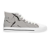 Stylish Marble-Print High Top Sneakers for Trendy Women