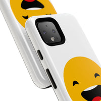 Happy Face Tough Phone Case - Durable Protection with Smile Design