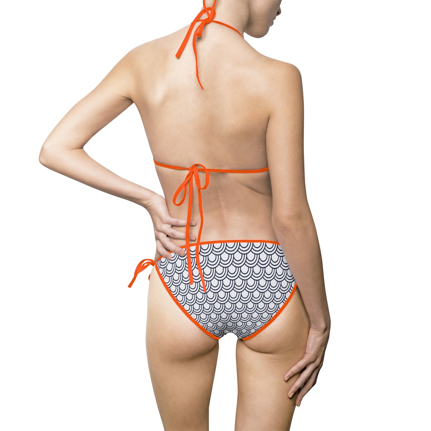 Chic Women's Bikini Swimsuit with Wave Design - Stylish Beachwear for Summer Fun