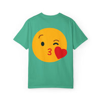 Unisex Emoji Love T-shirt - Playful Kiss & Wink Design