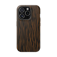 Stylish Magnetic Tough Phone Case - Bold Striped Design