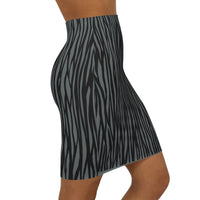 Chic Zebra Print Mid-Waist Pencil Skirt for Stylish Women
