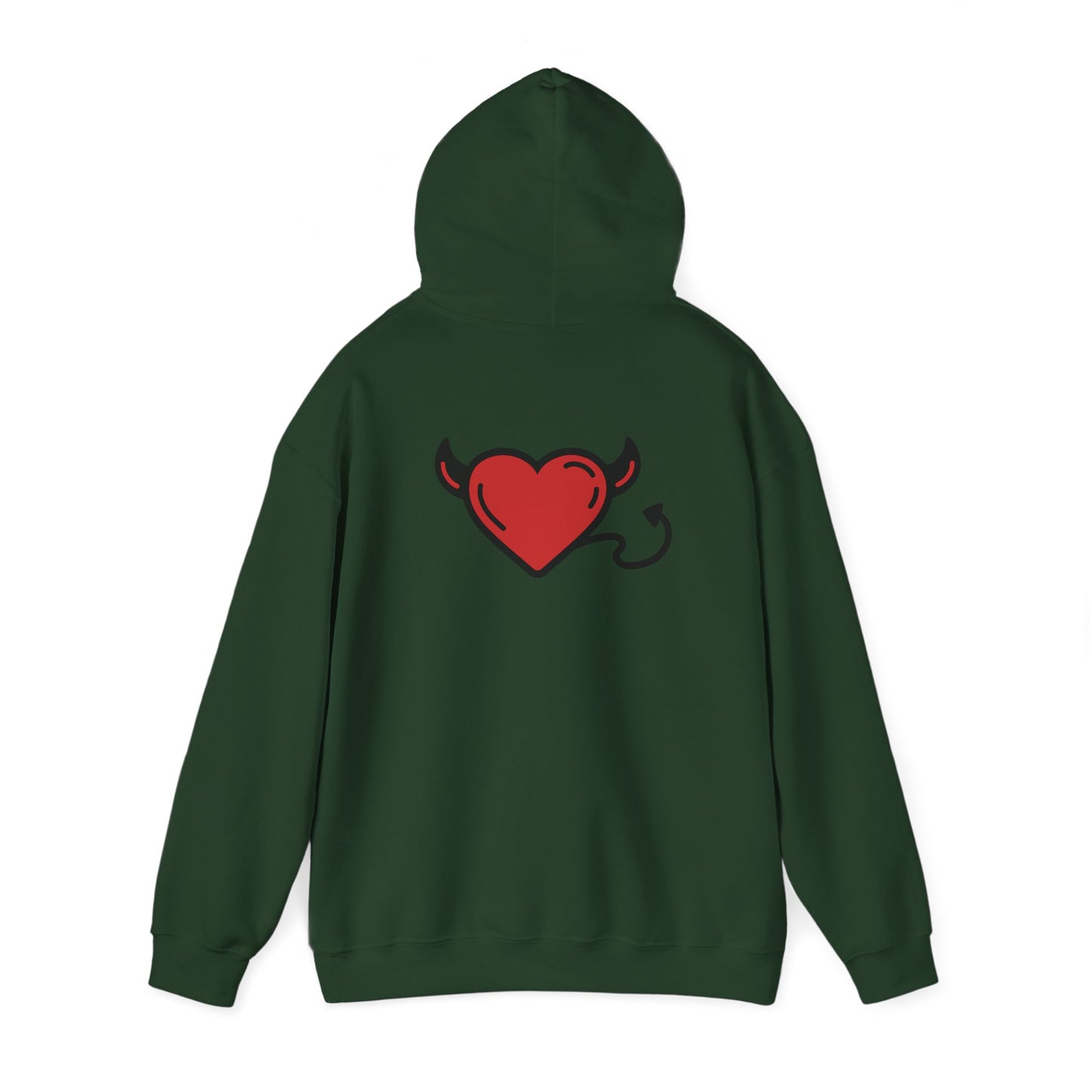 Devilish Heart Hoodie - Unisex Heavy Blend™ Sweatshirt for Fun-Loving Spirits