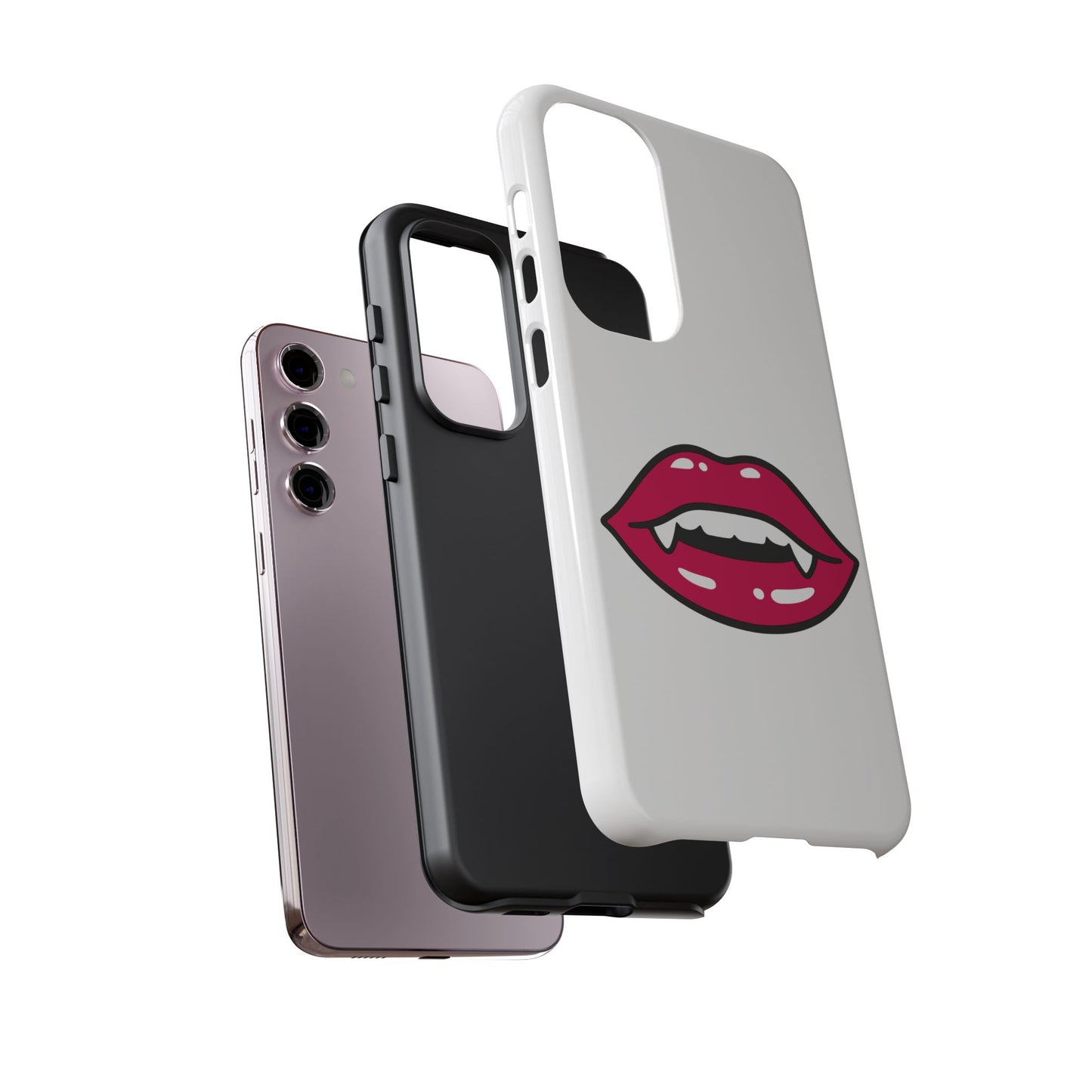 Vampire Mouth Phone Case - Tough Cases for Halloween, Gift for Spooky Lovers, Quirky Phone Accessories, Fun Tech Gear