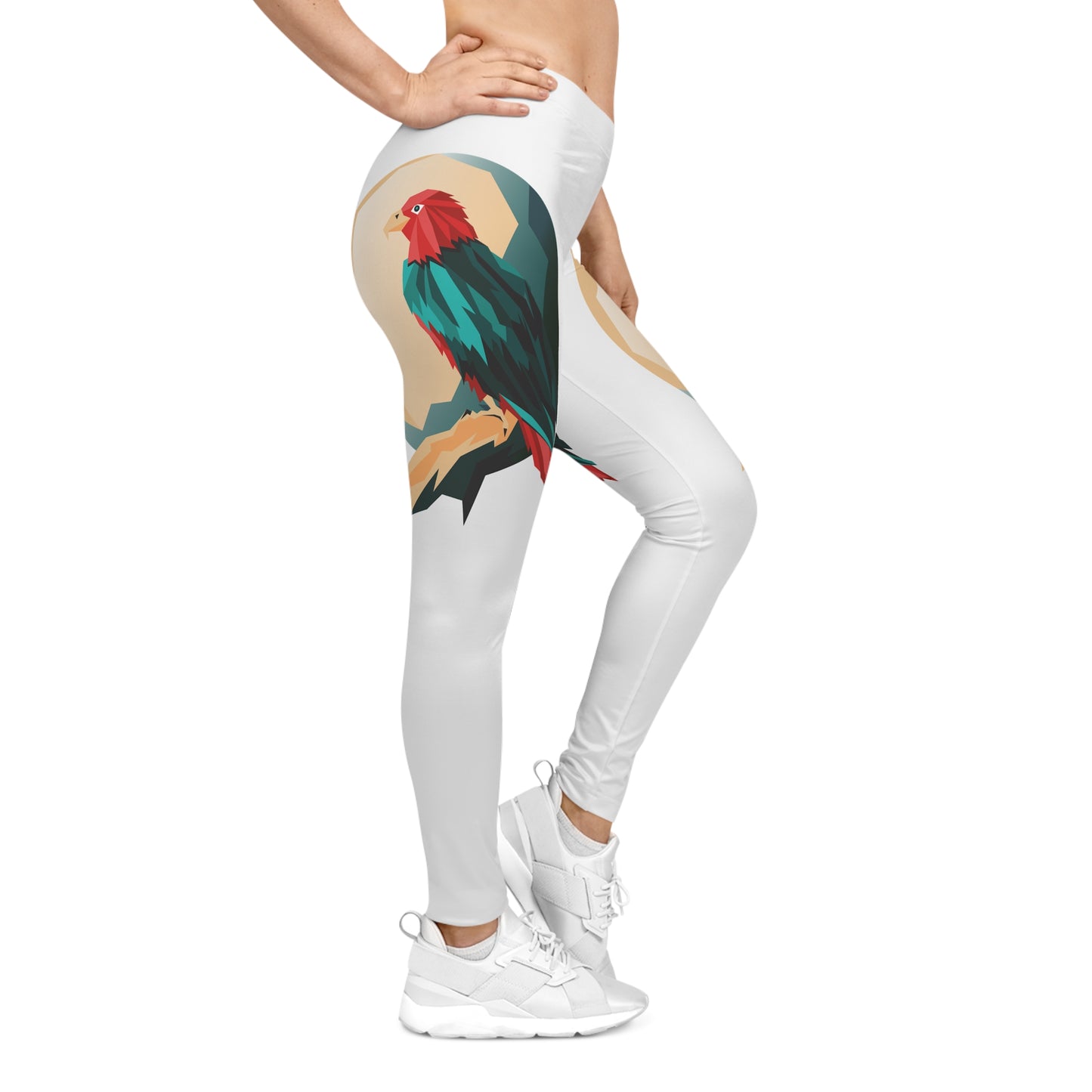 Tropical Bird Graphic Women's Casual Leggings