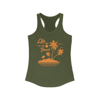 Beach Vibes Racerback Tank - Perfect for Summer, Vacation, Mermaid Lovers, Pool Days, Gift for Her