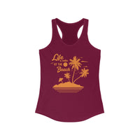 Beach Vibes Racerback Tank - Perfect for Summer, Vacation, Mermaid Lovers, Pool Days, Gift for Her