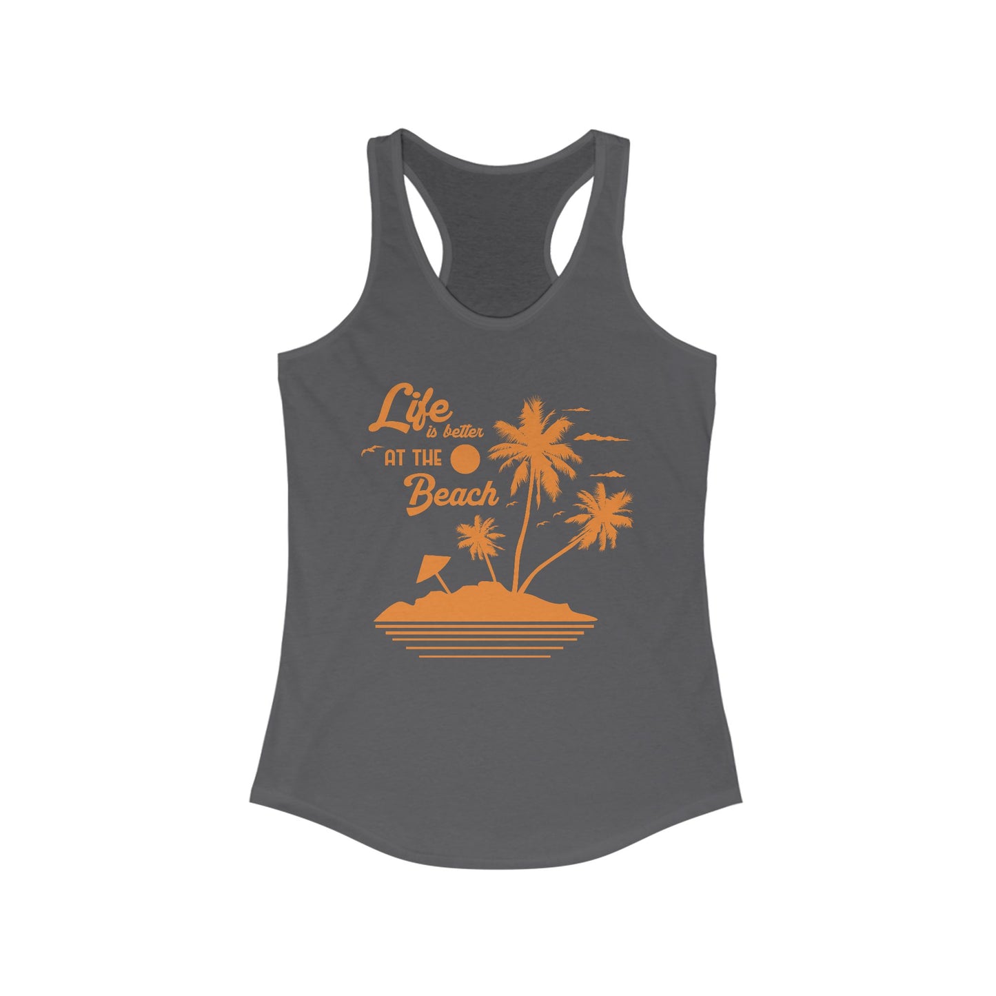 Beach Vibes Racerback Tank - Perfect for Summer, Vacation, Mermaid Lovers, Pool Days, Gift for Her