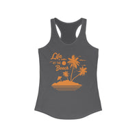 Beach Vibes Racerback Tank - Perfect for Summer, Vacation, Mermaid Lovers, Pool Days, Gift for Her