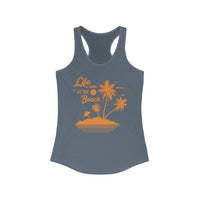 Beach Vibes Racerback Tank - Perfect for Summer, Vacation, Mermaid Lovers, Pool Days, Gift for Her