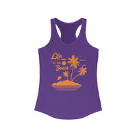 Beach Vibes Racerback Tank - Perfect for Summer, Vacation, Mermaid Lovers, Pool Days, Gift for Her