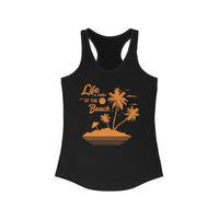 Beach Vibes Racerback Tank - Perfect for Summer, Vacation, Mermaid Lovers, Pool Days, Gift for Her