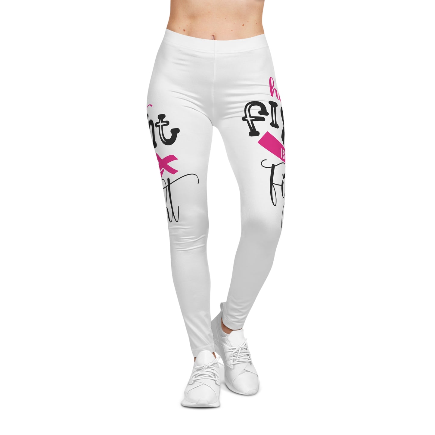 Empowering Women's Casual Leggings - Her Fight is Our Fight, Breast Cancer Awareness, Fitness Wear, Everyday Comfort, Inspirational [...]