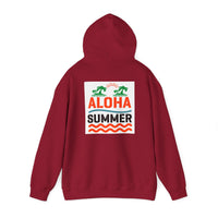 Aloha Summer Hoodie,Tropical Beach Wear,Unisex Sweatshirt,Vacation Outfit, Summer  iconic Waikiki Beach Oahu combines urban