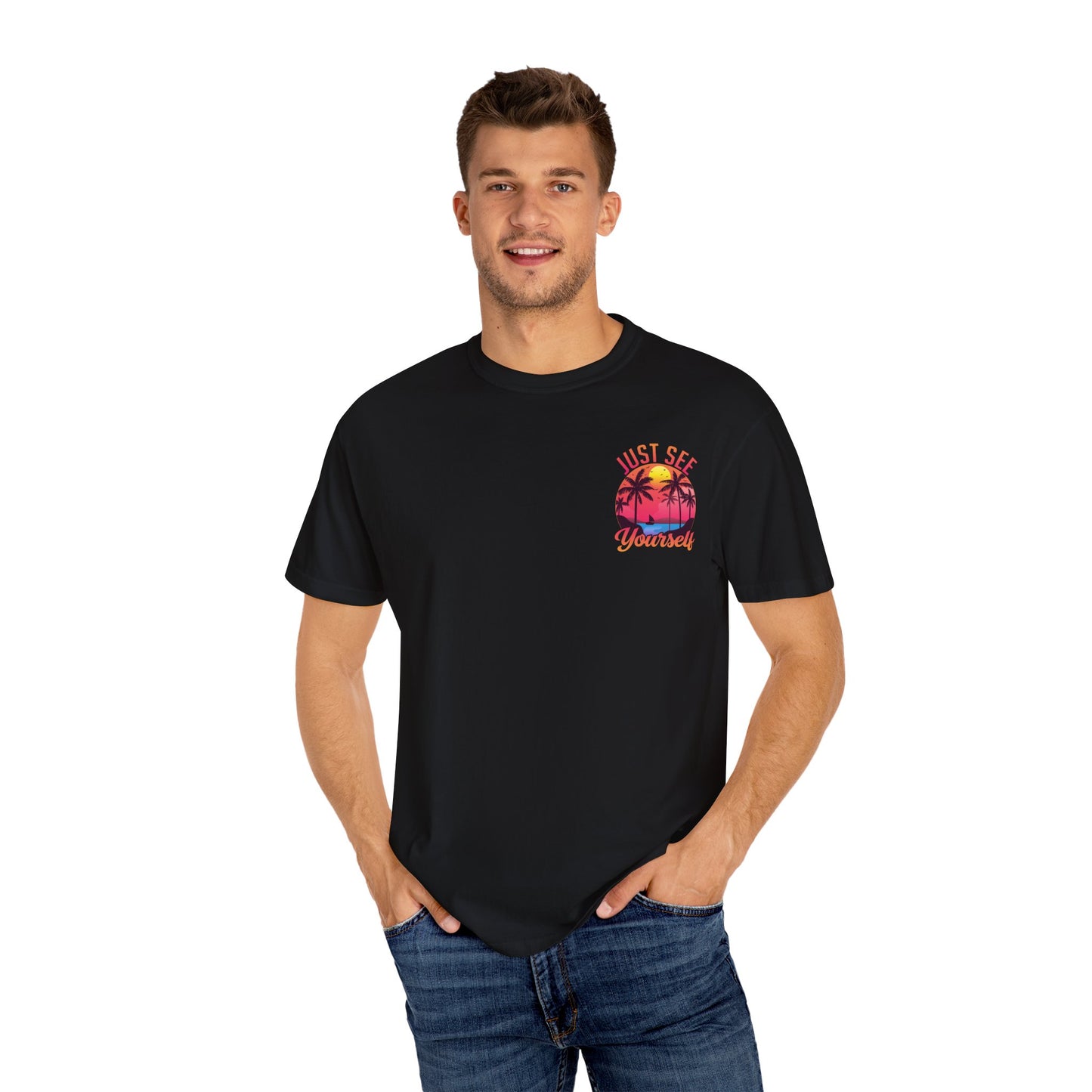 Tropical Vibes T-Shirt, Summer Casual Tee, Unisex Streetwear, Vacation Shirt, Beach Life Apparel, Gift for Travelers
