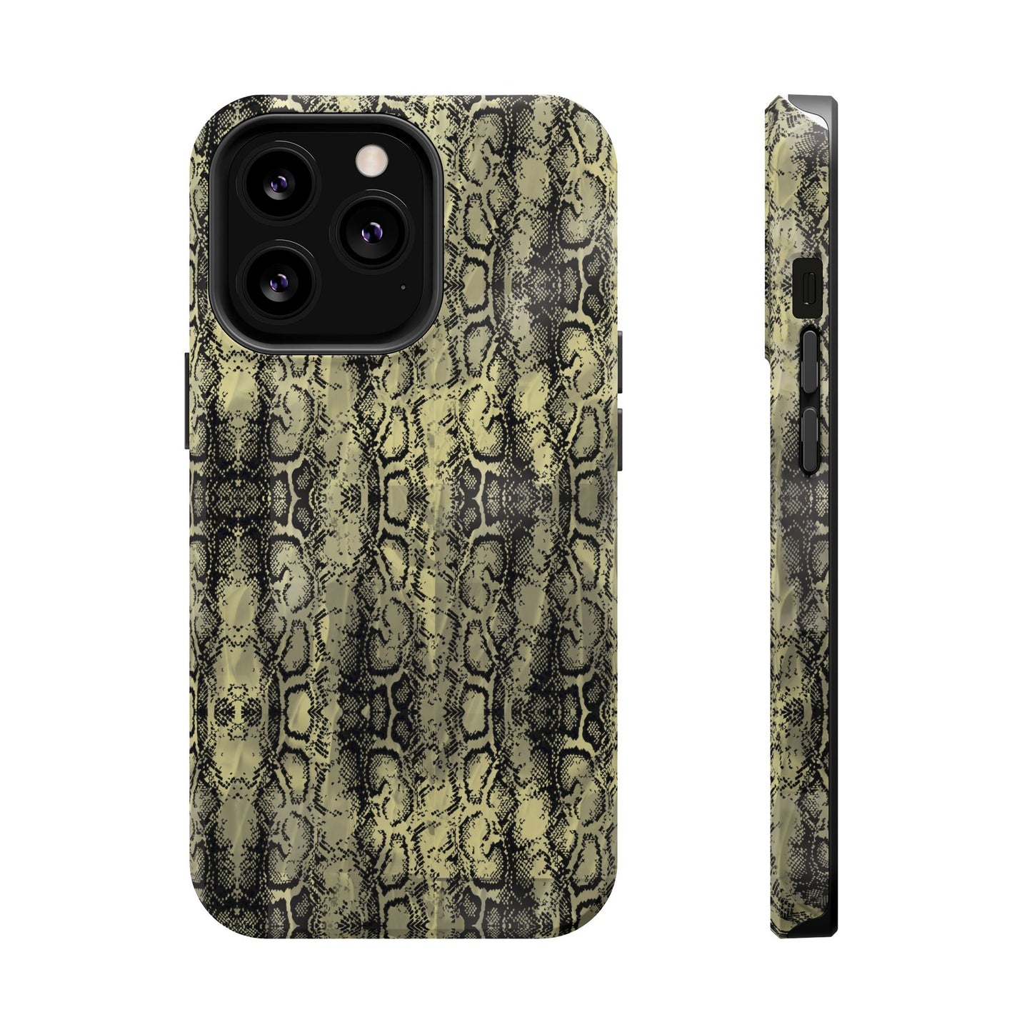 Stylish Snake Skin Magnetic Tough Case - Durable Protection for Your Phone