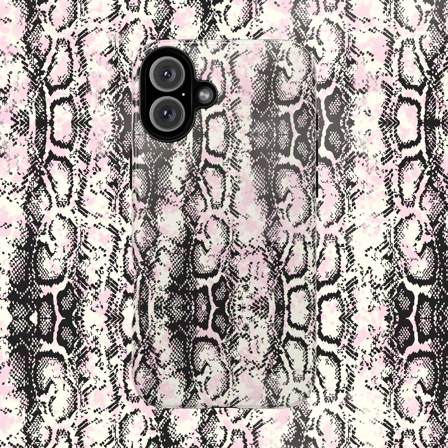 Stylish Snake Print Phone Case - Tough Protection for Trendsetters