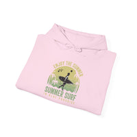 Summer Surf Vibes Hoodie – Unisex Heavy Blend™ Sweatshirt for Beach Lovers, Perfect Gift for Surfing, Casual Wear, Summer