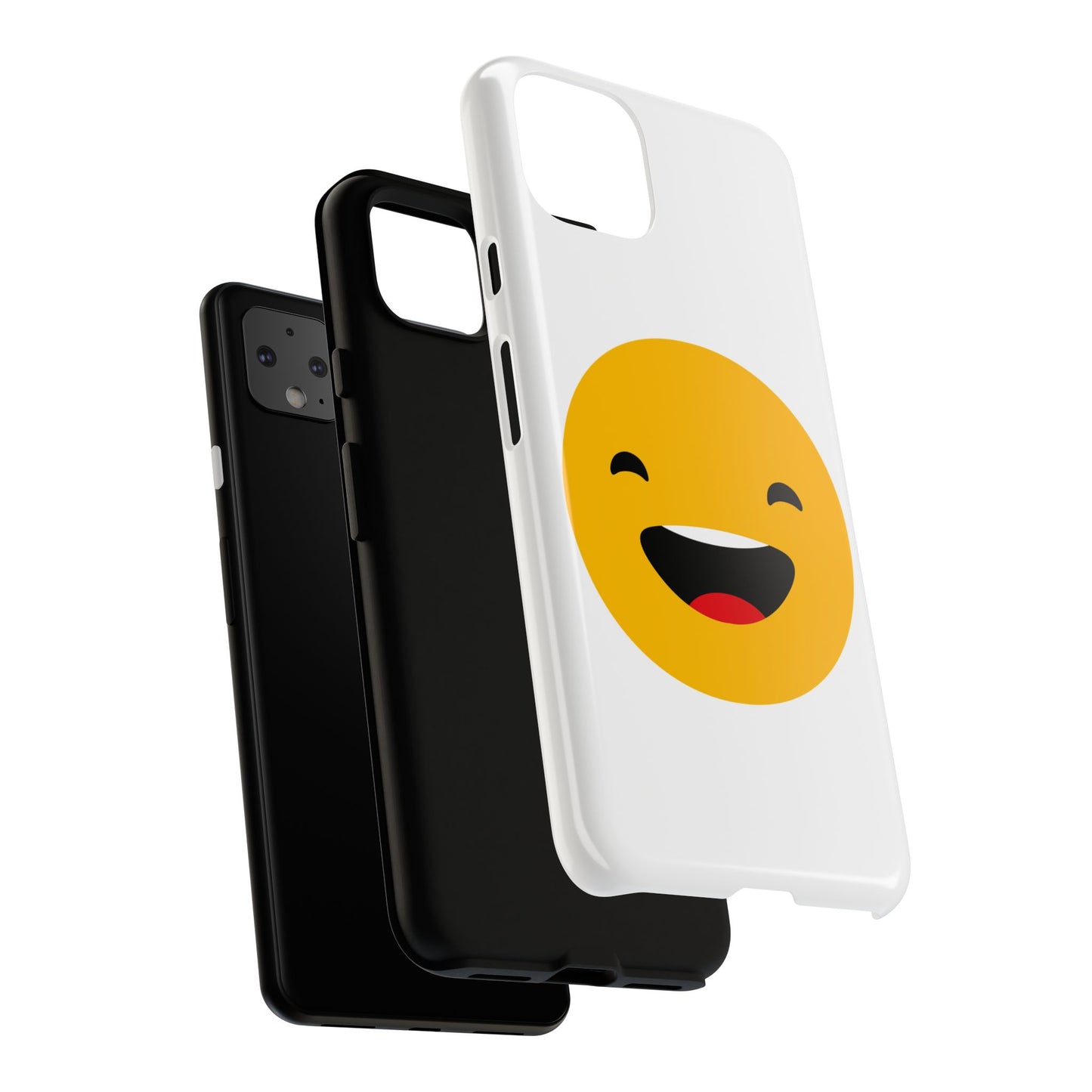 Happy Face Tough Phone Case - Durable Protection with Smile Design