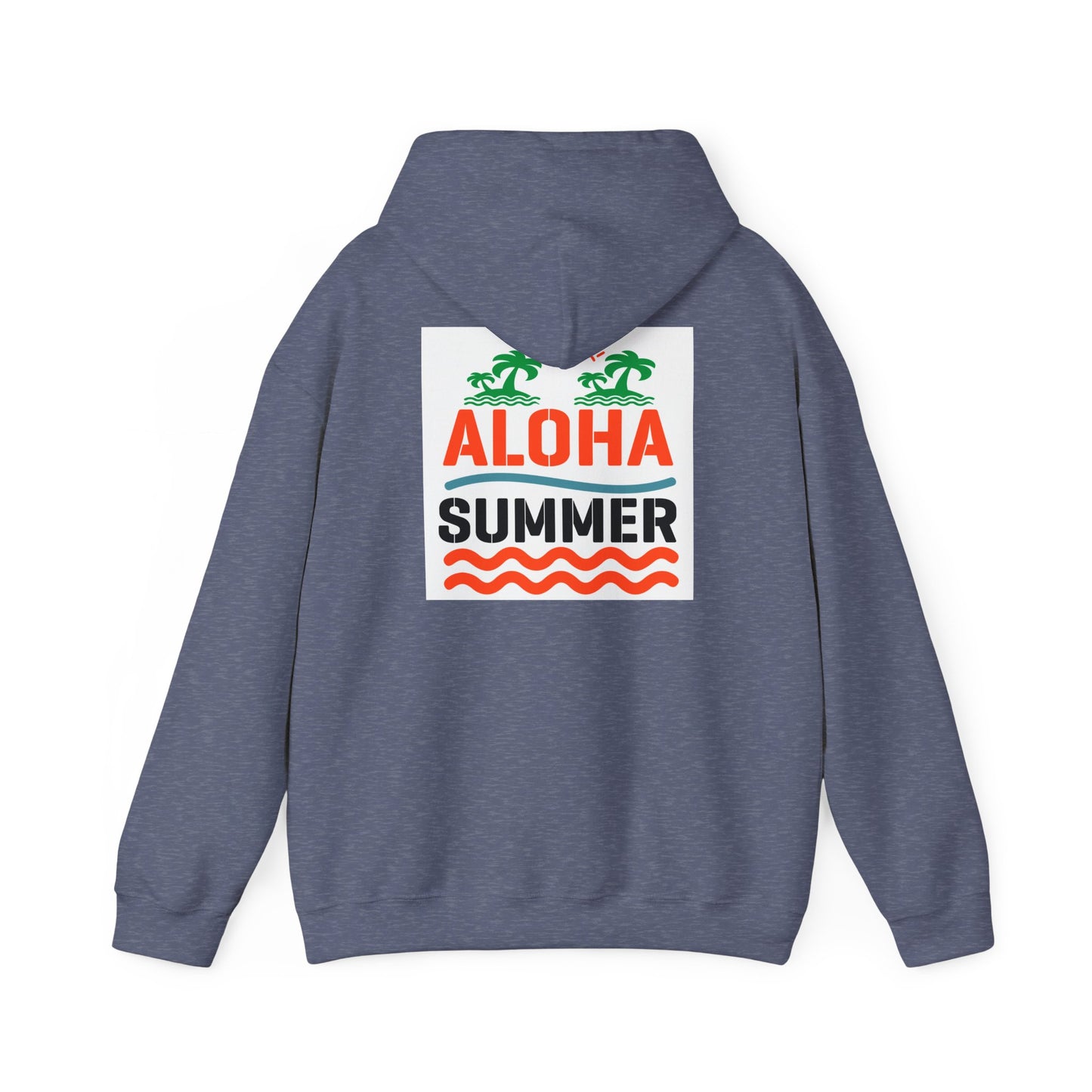 Aloha Summer Hoodie,Tropical Beach Wear,Unisex Sweatshirt,Vacation Outfit, Summer  iconic Waikiki Beach Oahu combines urban