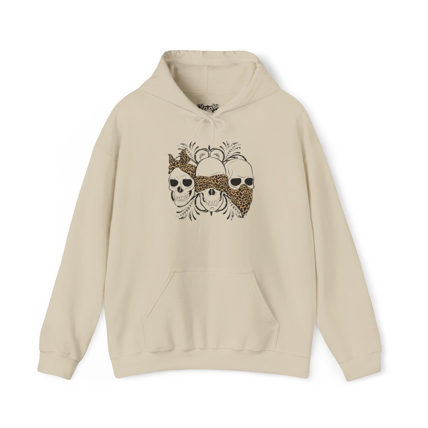 Skull Print Hoodie - Unisex Sweatshirt