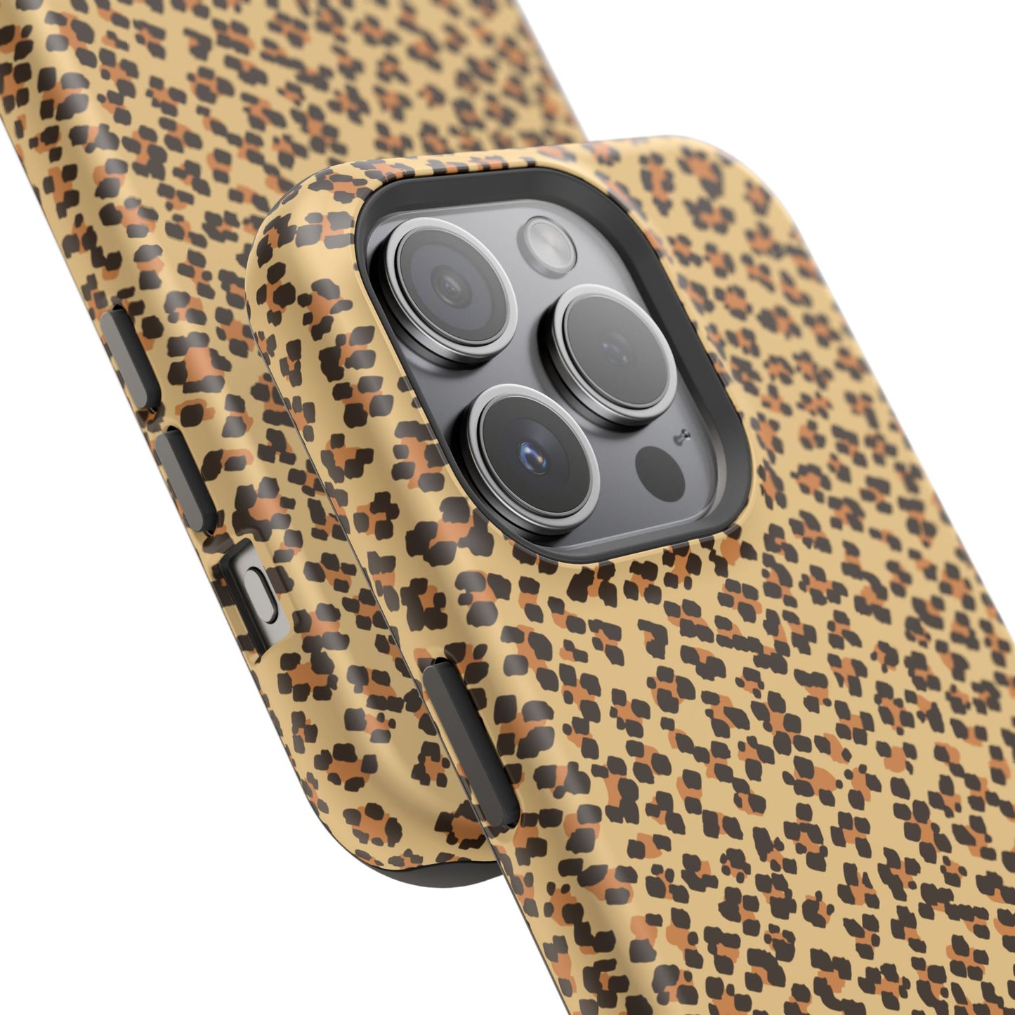 Leopard Print Magnetic Tough Case for iPhone – Bold Style, Rugged Protection  Make a fierce statement while keeping your iPhone safe with this stylish and durable magnetic tough case featuring a trendy leopard print design.
