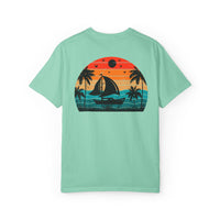 Sunset Sail Unisex Garment-Dyed T-Shirt | Beach Vibes Tee