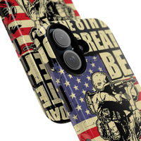 Military-Themed Phone Case - 'God Created Beer' Design