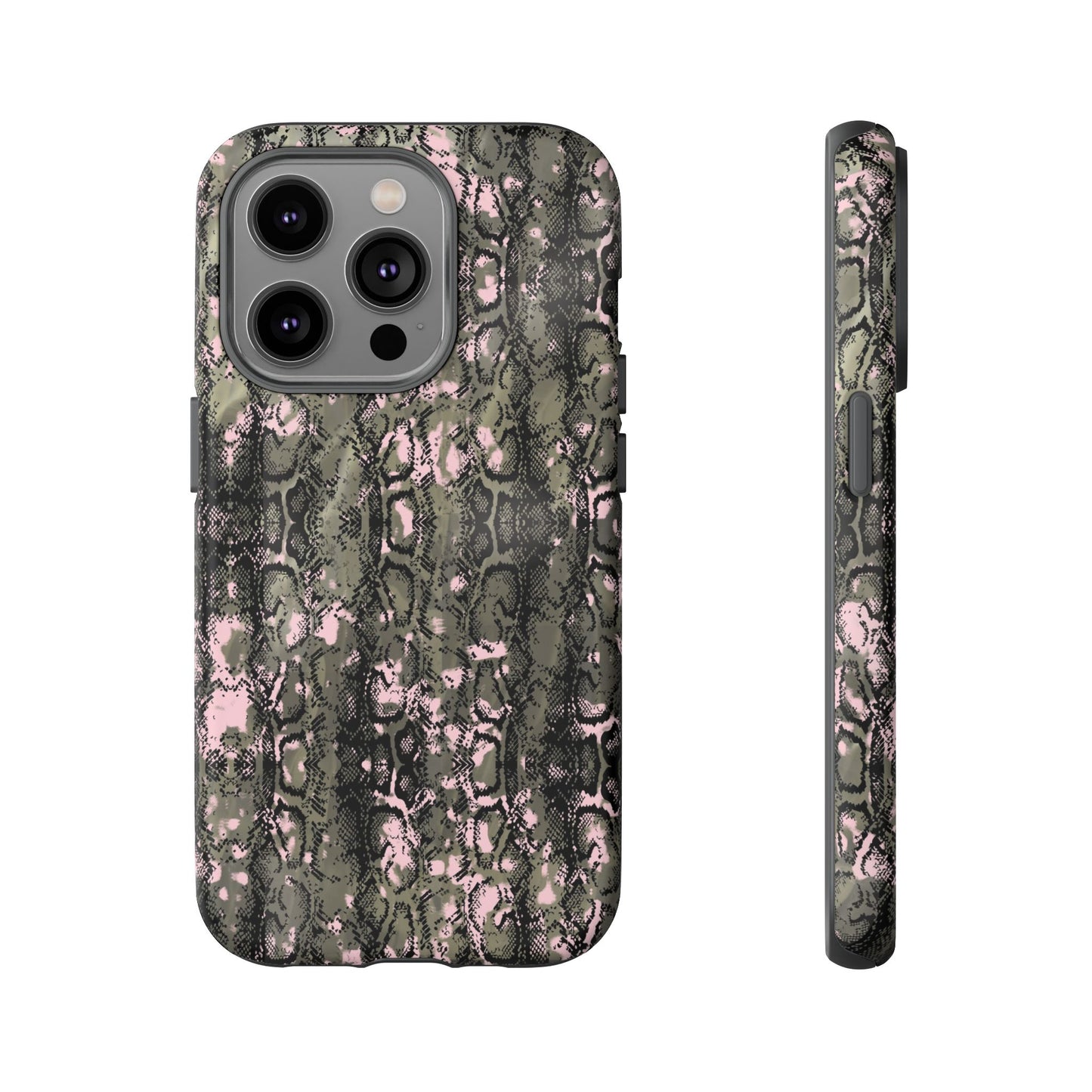 Stylish Snake Print Phone Case for Tough Protection