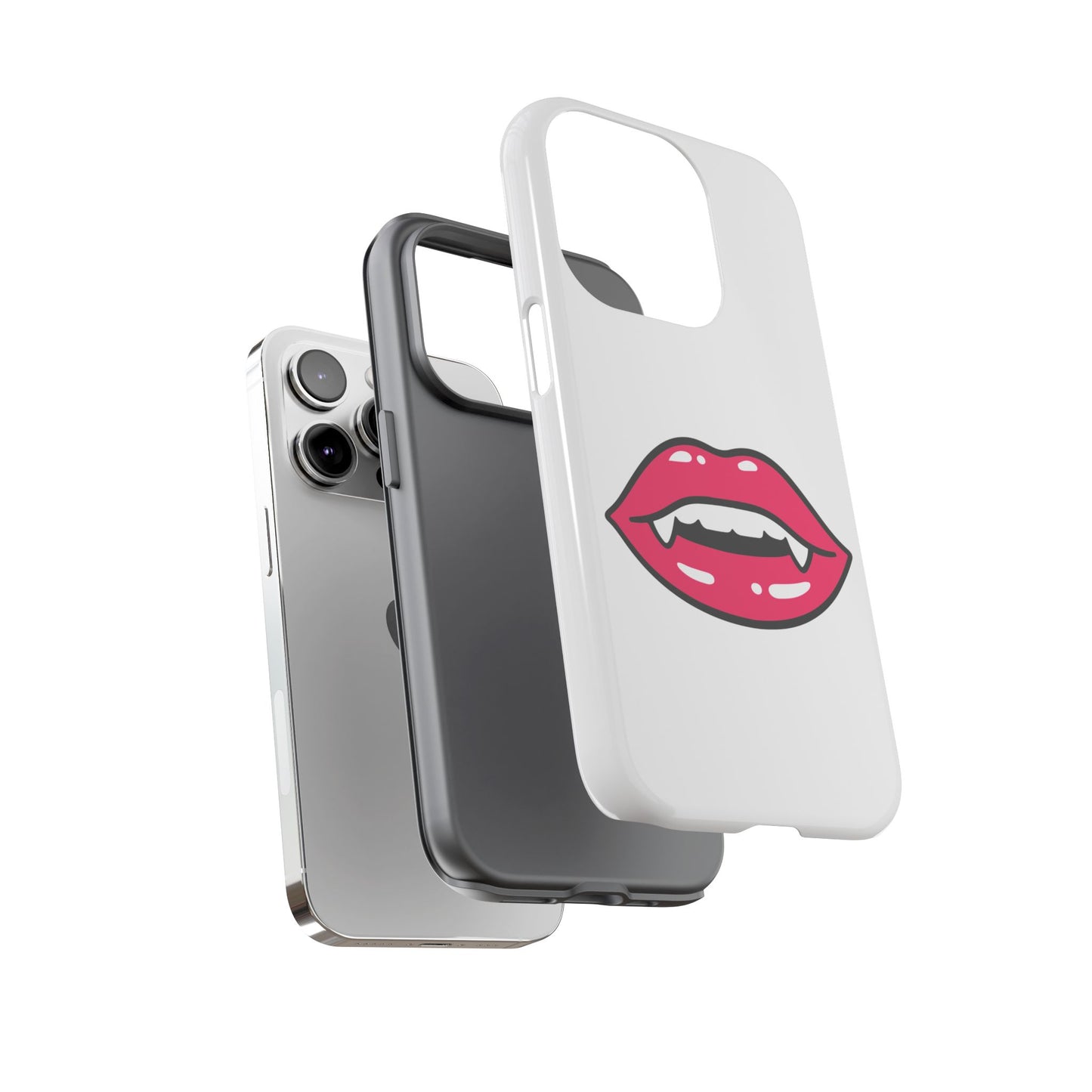Vampire Mouth Phone Case - Tough Cases for Halloween, Gift for Spooky Lovers, Quirky Phone Accessories, Fun Tech Gear