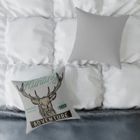 Adventure Hunting Club Pillow - Rustic Home Decor