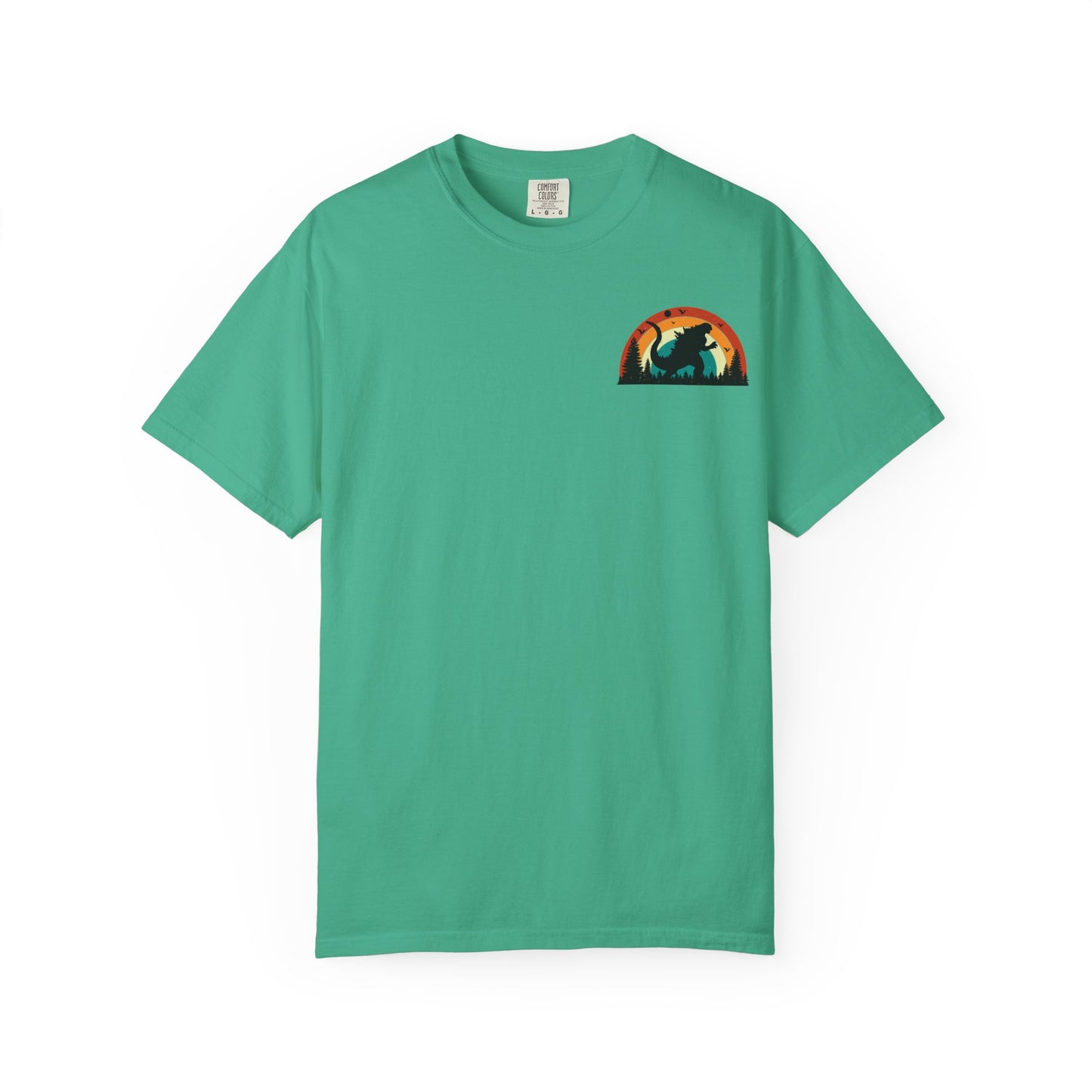 Retro Sunset Dinosaur Unisex T-Shirt
