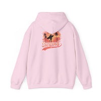 Surfing Vibes Hooded Sweatshirt, Beachwear, Gift for Surfers, Summer Fashion, Casual Wear, Coastal Style