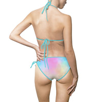 Pastel Tie-Dye Women's Bikini Swimsuit – Dreamy Summer Beachwear  Turn heads with this soft, colorful bikini made for sunny escapes.