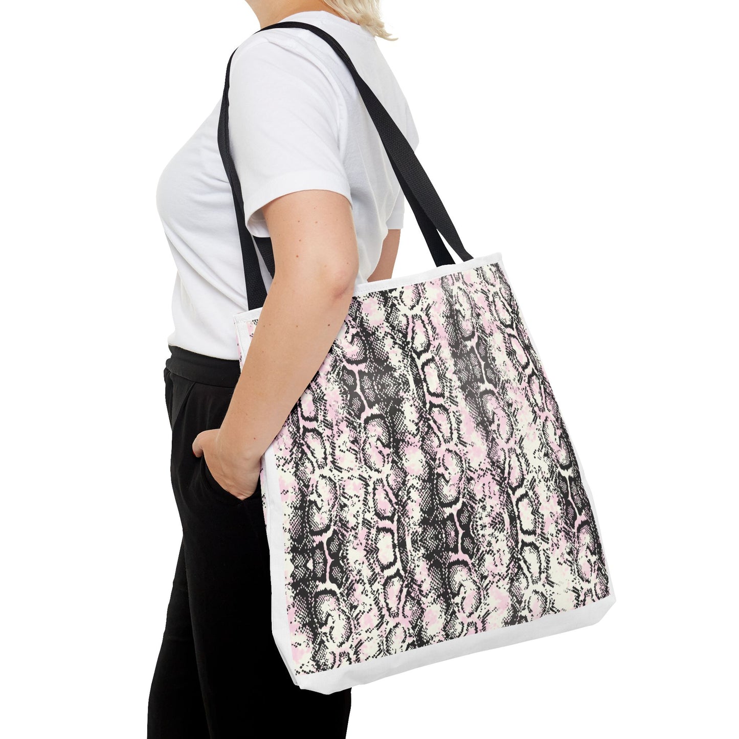 Elegant Python Print Tote Bag - Stylish and Trendy Carryall for Everyday Use