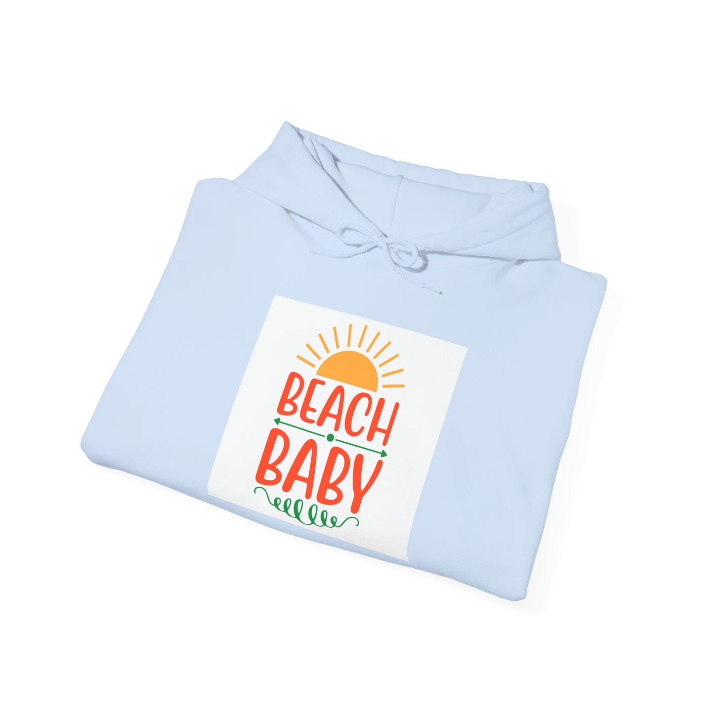 Beach Baby Hooded Sweatshirt | Summer Vibes, Beach Lover Gift, Unisex Casual Wear, Cozy Hoodie, Fun Beachwear