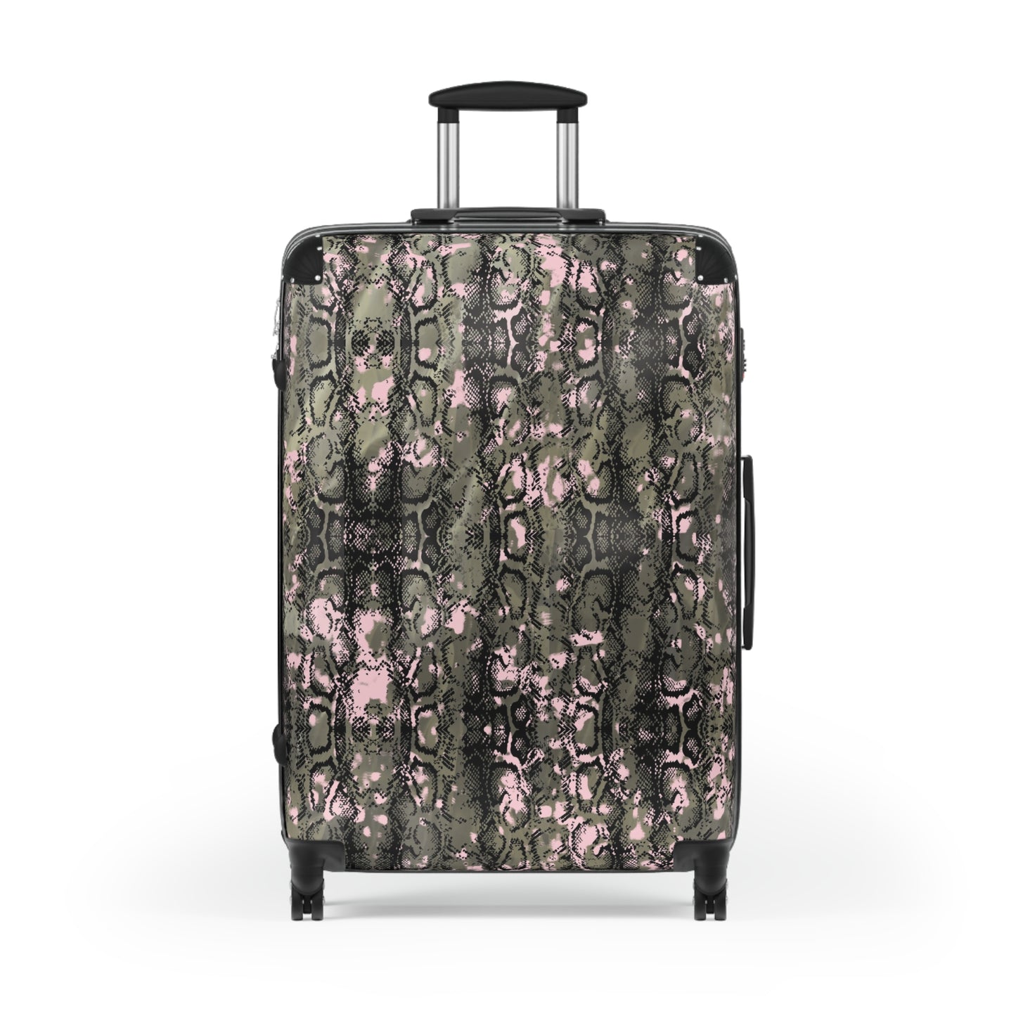 Stylish Snakeskin Suitcase for Travel Enthusiasts