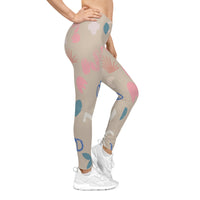 Trendy Women Casual Leggings with Abstract Fun Patterns