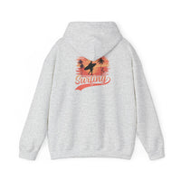 Surfing Vibes Hooded Sweatshirt, Beachwear, Gift for Surfers, Summer Fashion, Casual Wear, Coastal Style