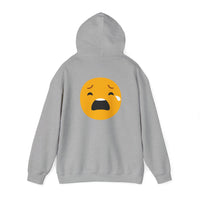 Unisex Heavy Blend™ Sad Emoji Hoodie - Cozy & Expressive Sweatshirt
