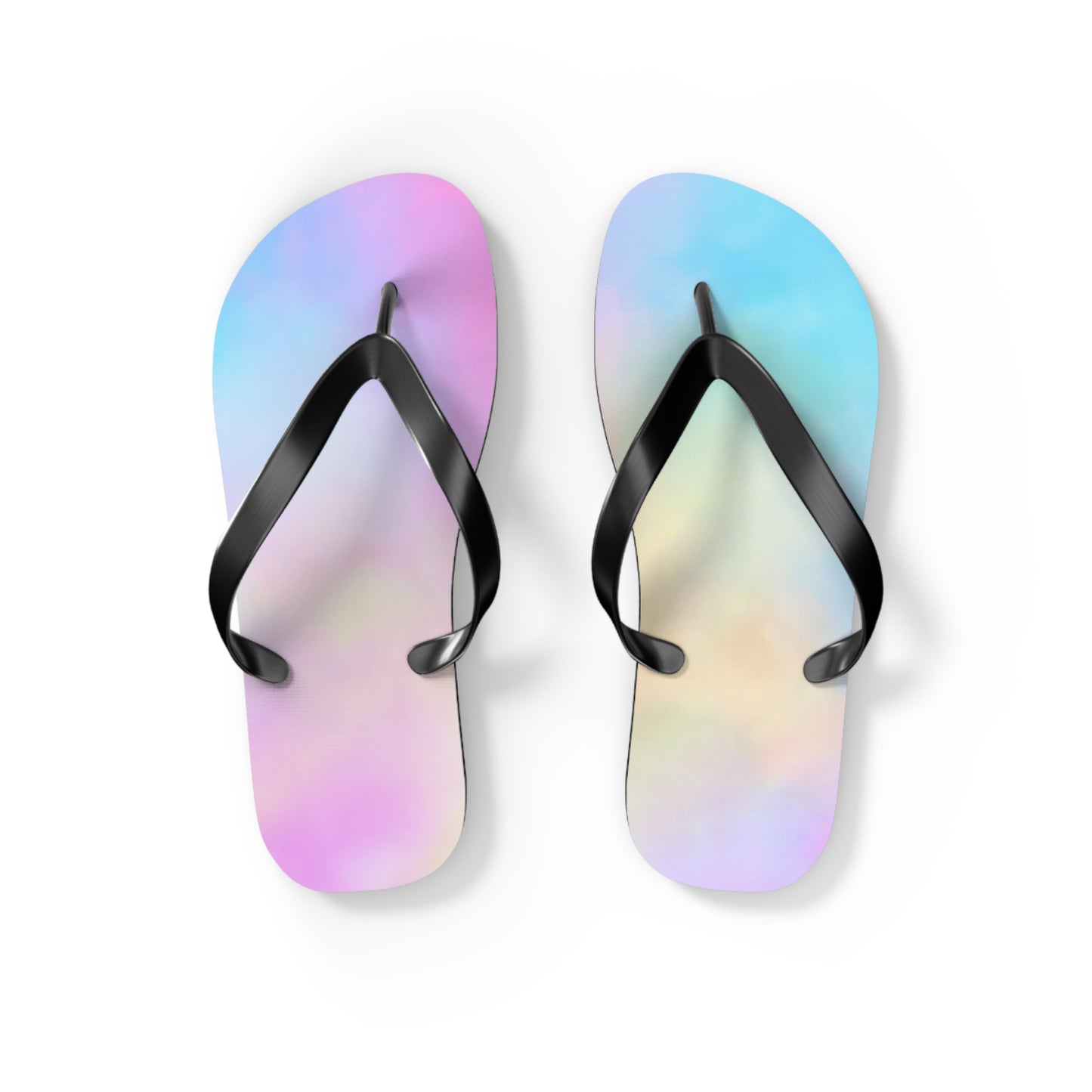 Pastel Tie-Dye Flip Flops – Perfect for Summer Beach Days & Festivals