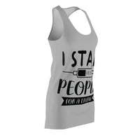 Nurse Humor Racerback Dress - "I Stab People For a Living"