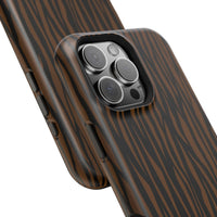 Stylish Magnetic Tough Phone Case - Bold Striped Design