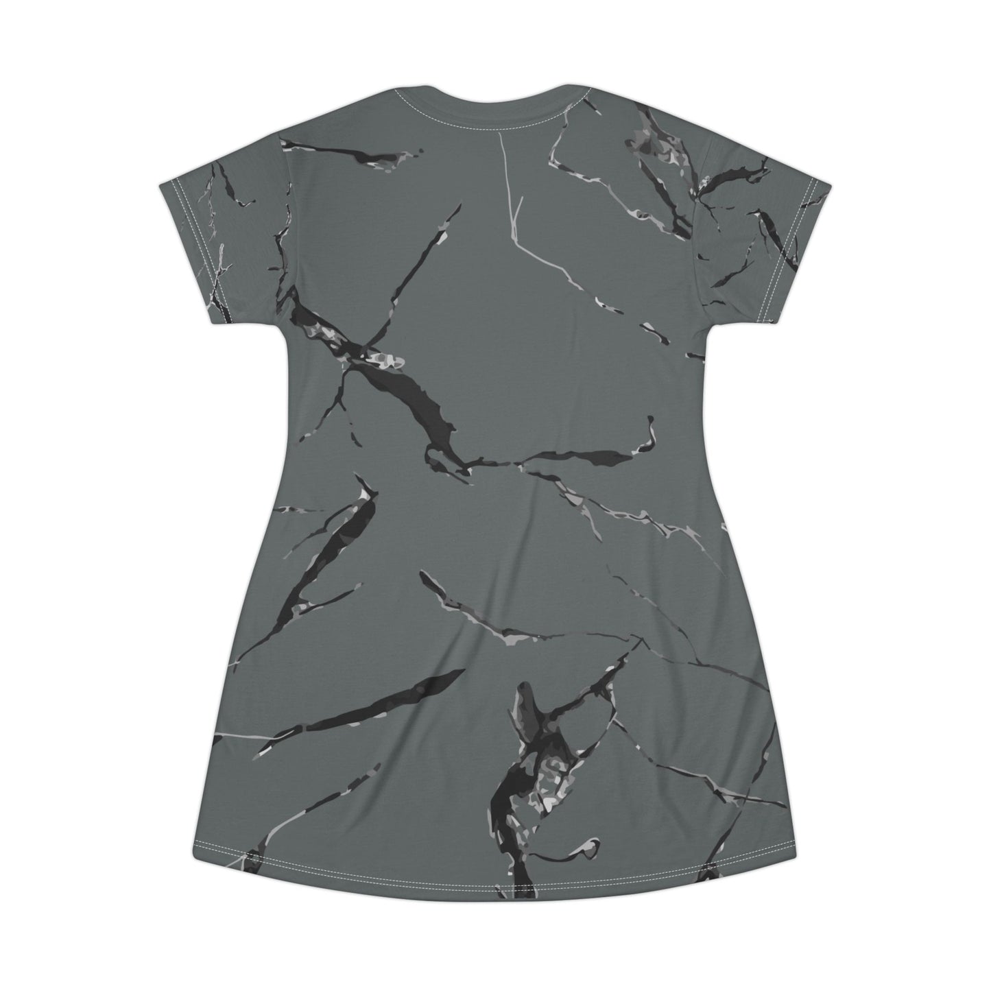 Chic Marble Pattern T-Shirt Dress | Casual Everyday Wear, Summer Fashion, Trendy Lounge Dress, Gift for Her, Fashion Statement