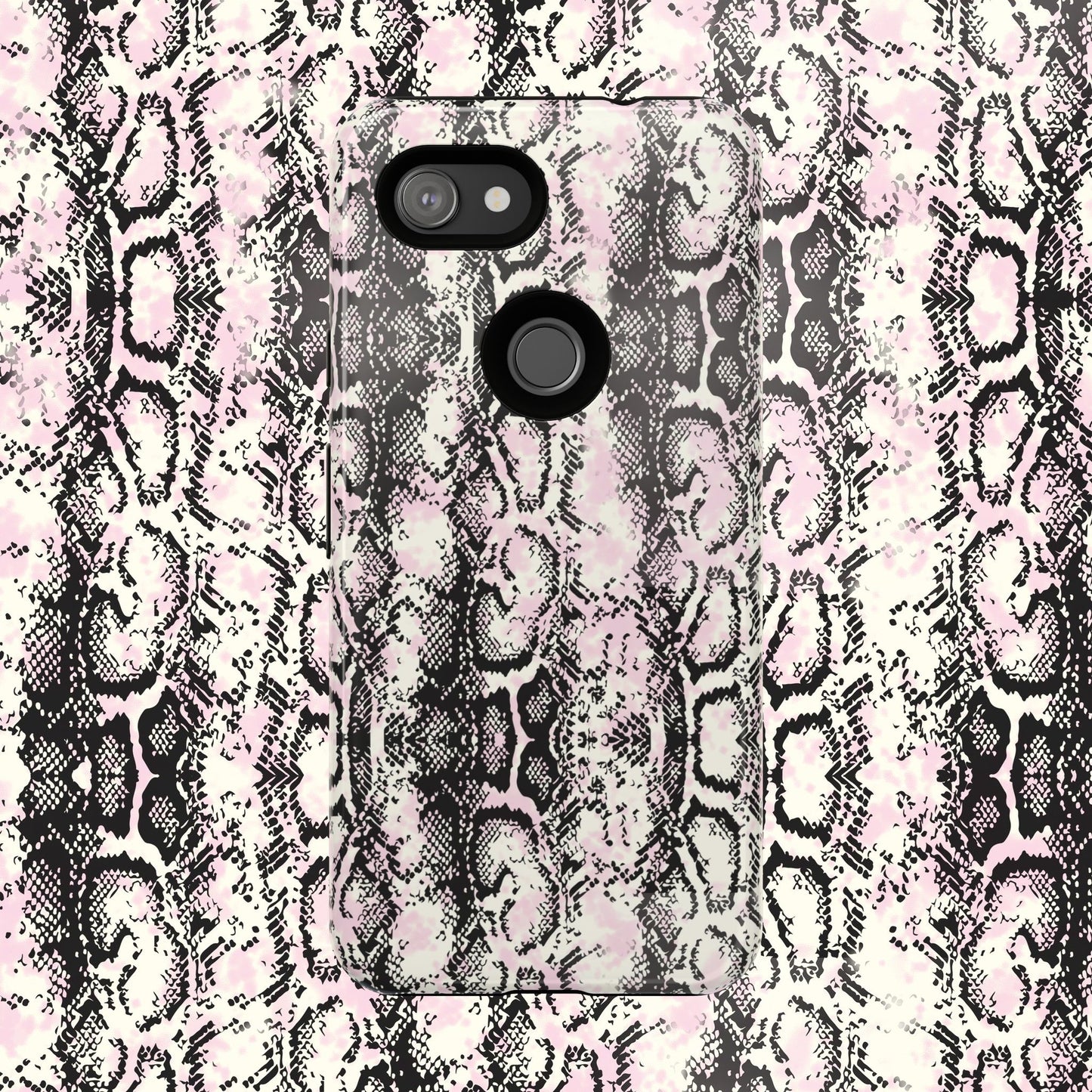 Stylish Snake Print Phone Case - Tough Protection for Trendsetters