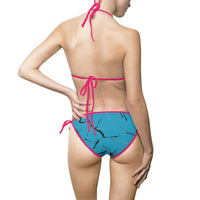 Women's Vintage-Style Bikini Swimsuit, Summer Beachwear, Pool Party Attire, Vacation Swimwear, Stylish Swimsuits for Women